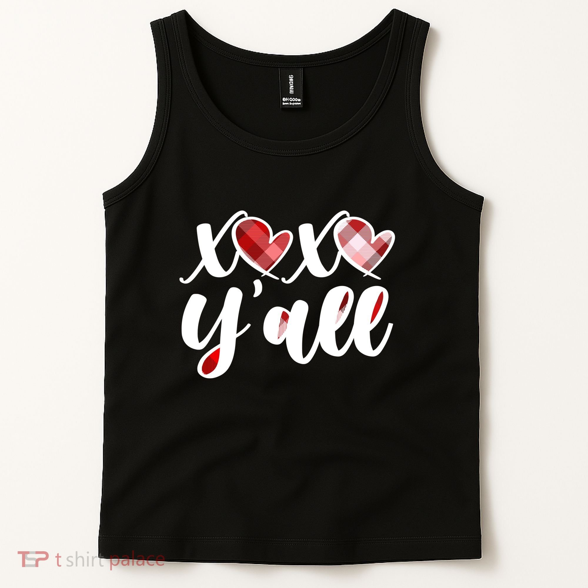 Cute Valentine's Day XOXO Y'all  Tank Top
