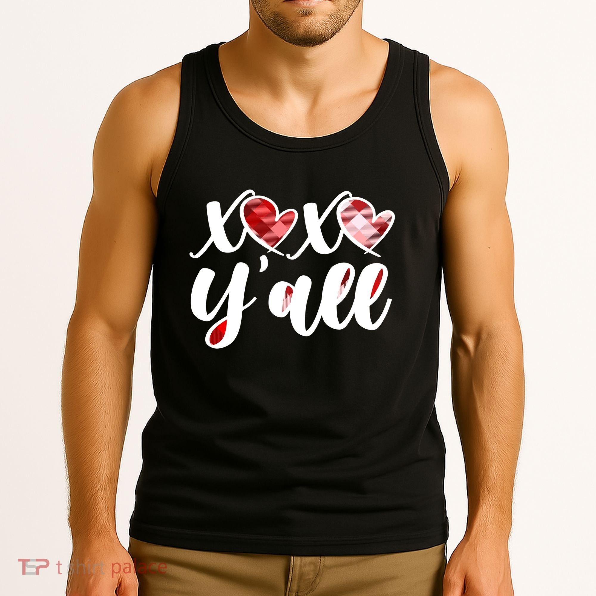Cute Valentine's Day XOXO Y'all  Tank Top