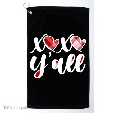 Cute Valentine's Day XOXO Y'all  Golf Towel