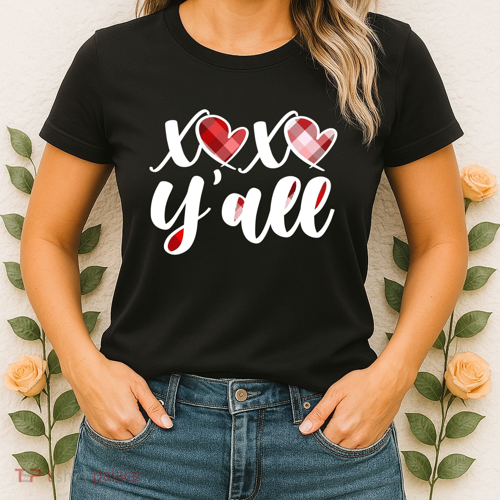 Cute Valentine's Day XOXO Y'all  Women's T-Shirt