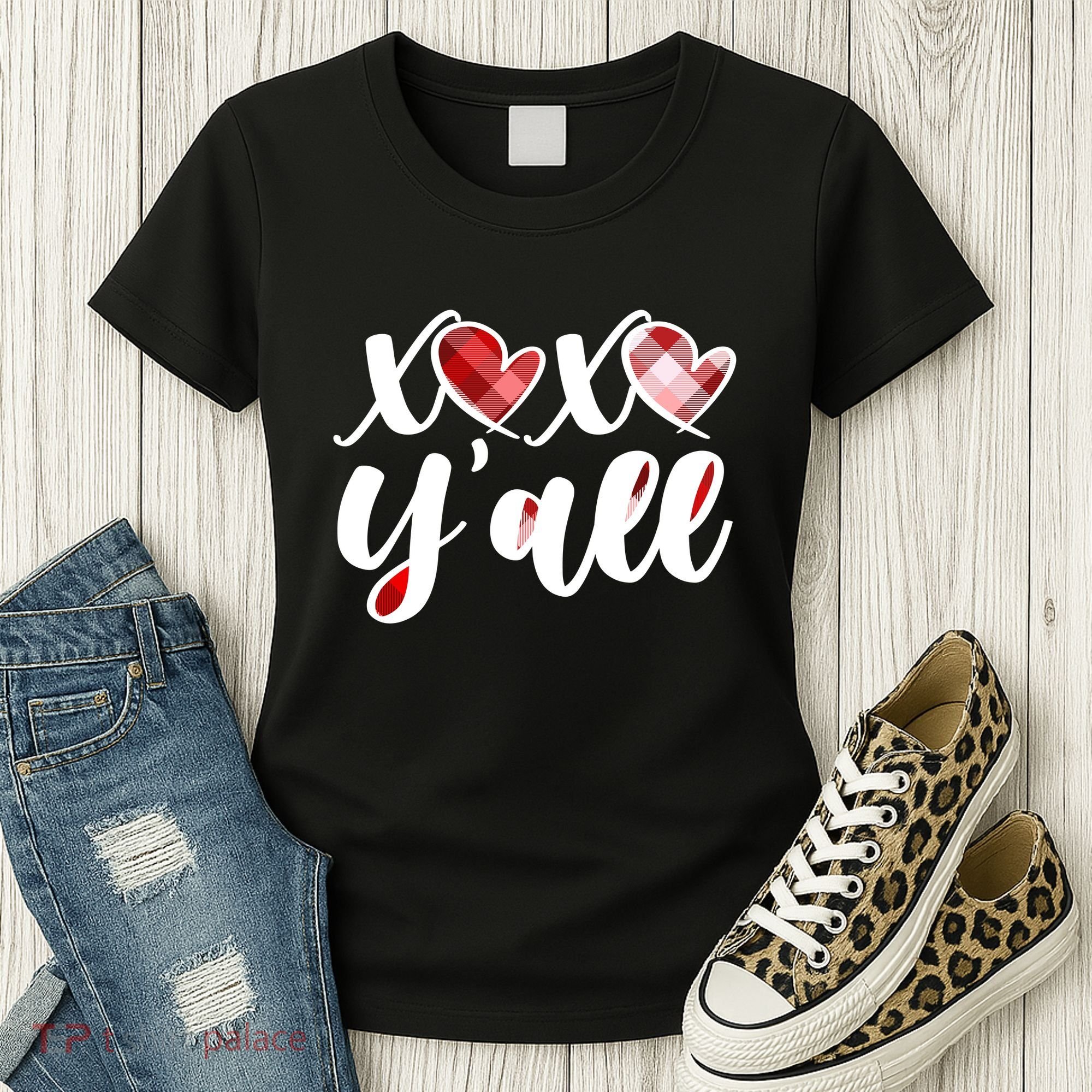 Cute Valentine's Day XOXO Y'all  Women's T-Shirt