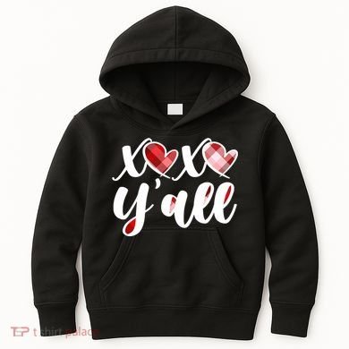Cute Valentine's Day XOXO Y'all  Kids Hoodie