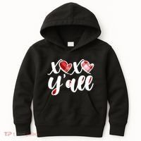 Cute Valentine's Day XOXO Y'all  Kids Hoodie thumb 0