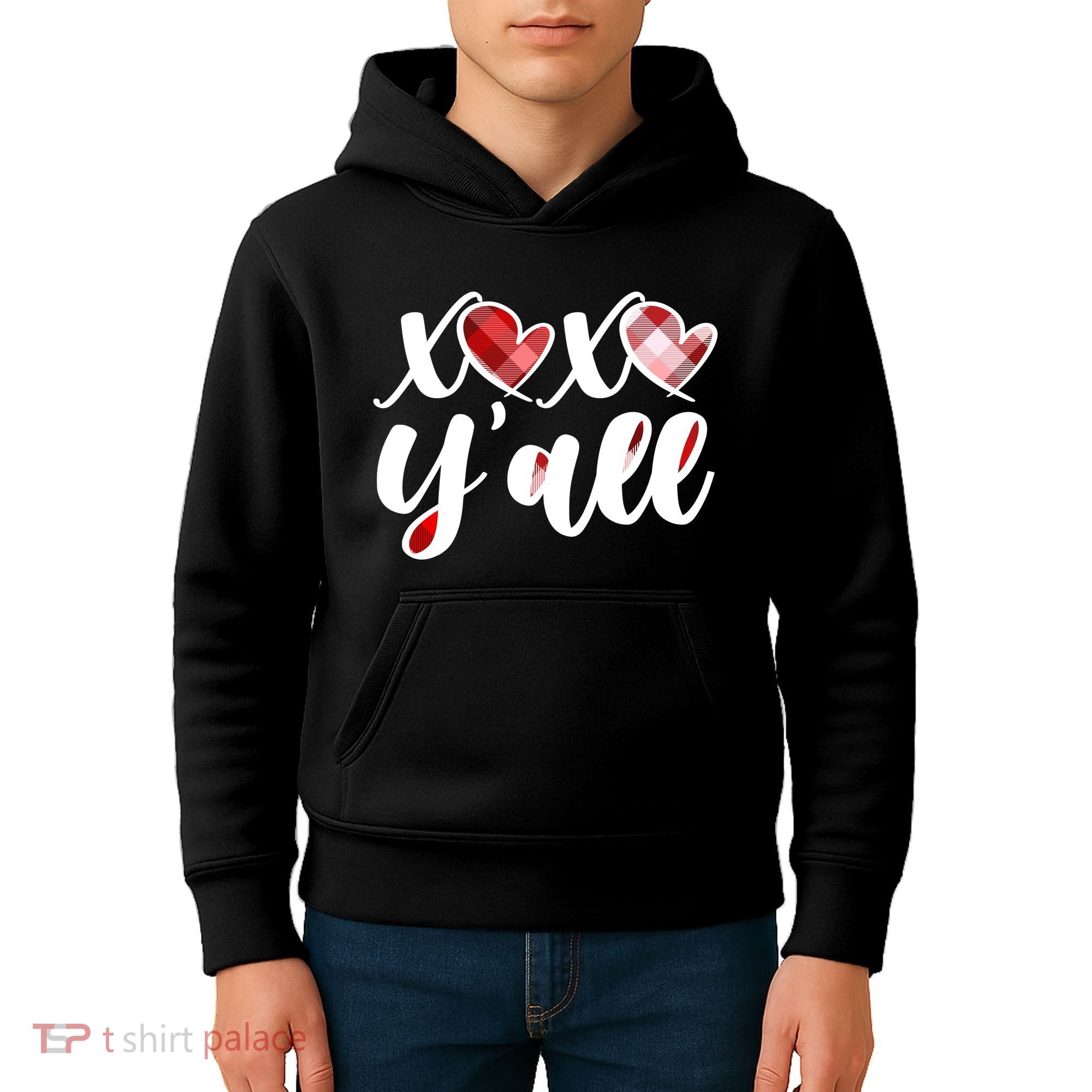 Cute Valentine's Day XOXO Y'all  Kids Hoodie