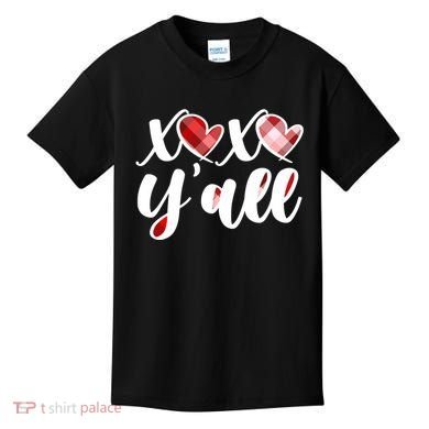 Cute Valentine's Day XOXO Y'all  Kids T-Shirt