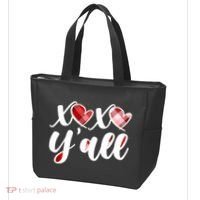 Cute Valentine's Day XOXO Y'all  Tote Bag thumb 3