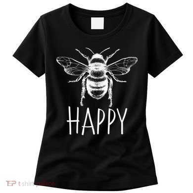 Cute Vintage Bee Happy Women's T-Shirt
