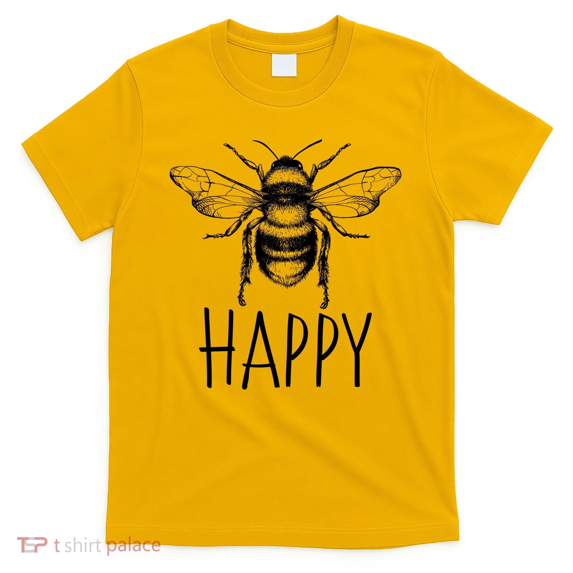 Cute Vintage Bee Happy T-Shirt