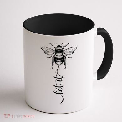 Cute Vintage Let It Bee Coffee Mug back