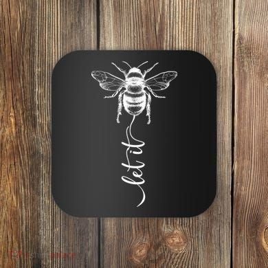 Cute Vintage Let It Bee Coaster