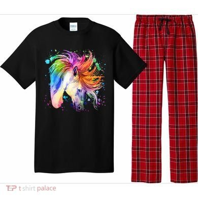 Cute Watercolor Rainbow Unicorn Pajama Set