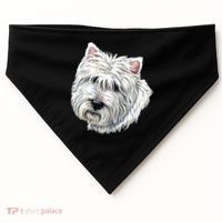 Cute Westie Dog USA-Made Doggie Bandana thumb 0