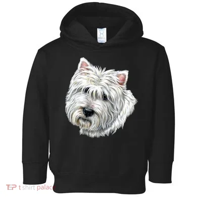 Cute Westie Dog Toddler Hoodie