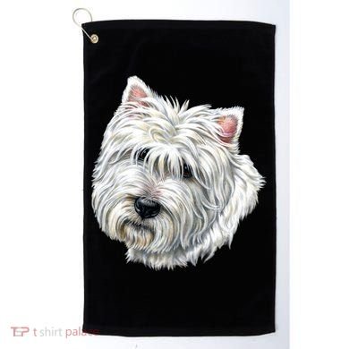 Cute Westie Dog Golf Towel