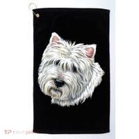 Cute Westie Dog Golf Towel thumb 0