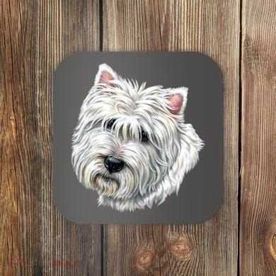 Cute Westie Dog Coaster