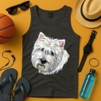 Cute Westie Dog Tank Top thumb 4