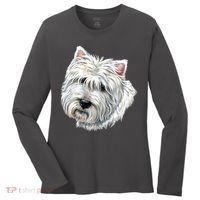 Cute Westie Dog Women's Long Sleeve Shirt thumb 0