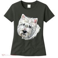 Cute Westie Dog Women's T-Shirt thumb 0