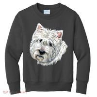 Cute Westie Dog Kids Sweatshirt thumb 0