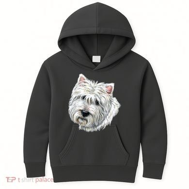 Cute Westie Dog Kids Hoodie