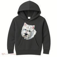 Cute Westie Dog Kids Hoodie thumb 0