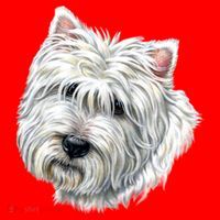 Cute Westie Dog Santa Hat thumb 1