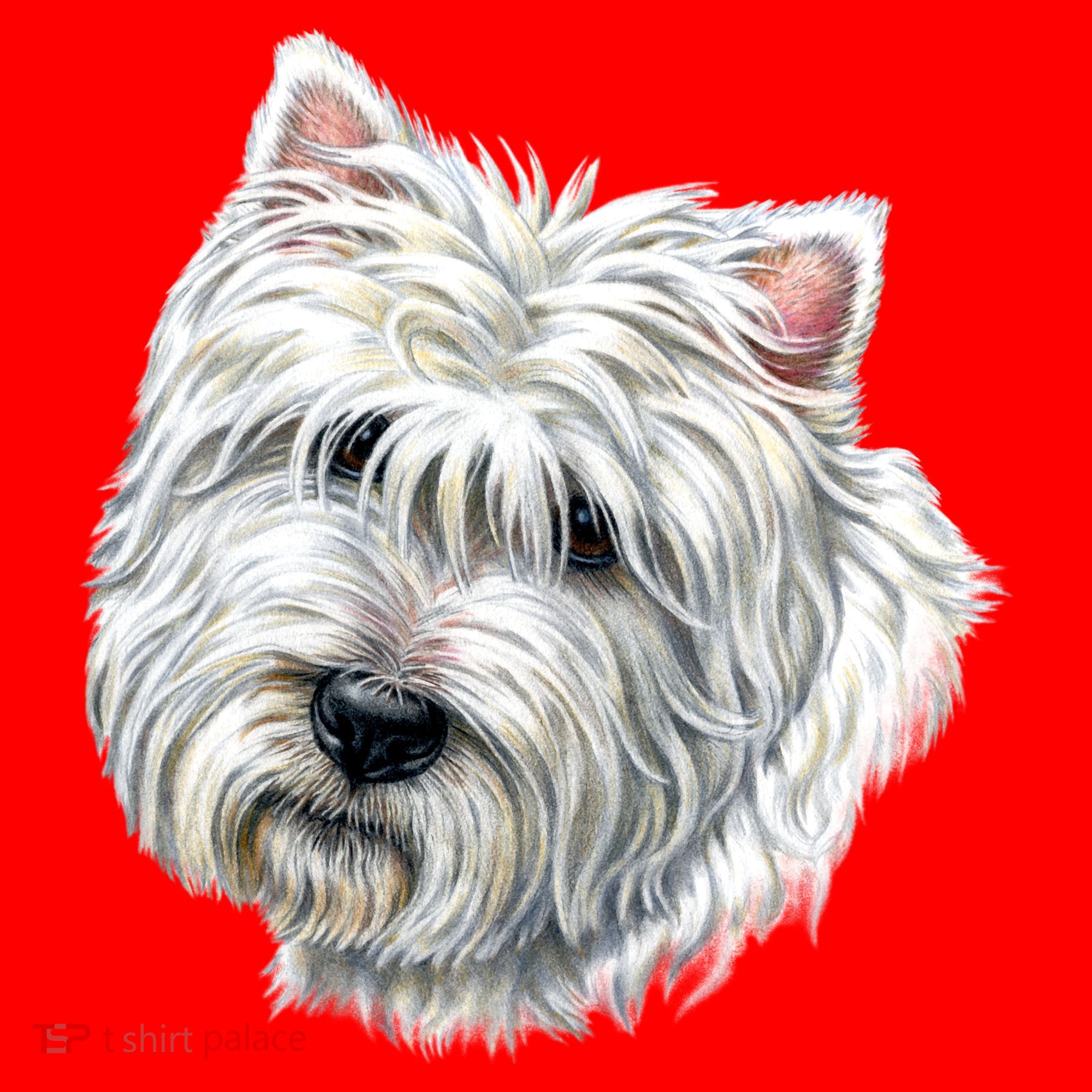 Cute Westie Dog Santa Hat
