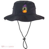 Cute Witch Kitten With Pumpkin Bucket Hat thumb 0