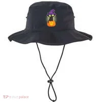 Cute Witch Kitten With Pumpkin Bucket Hat thumb 0