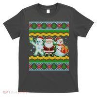 Cute Yeti Santa and Snowman Ugly Sweater T-Shirt thumb 0