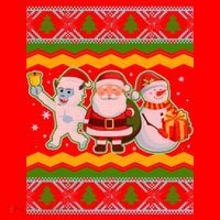 Cute Yeti Santa and Snowman Ugly Sweater Santa Hat thumb 1