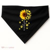 Cute You Are My Sunshine Sunflower Dogs USA-Made Doggie Bandana thumb 0