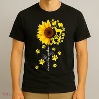 Cute You Are My Sunshine Sunflower Dogs T-Shirt thumb 3