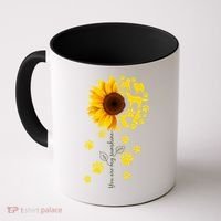 Cute You Are My Sunshine Sunflower Dogs Coffee Mug thumb 0