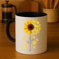 Cute You Are My Sunshine Sunflower Dogs Coffee Mug thumb 4