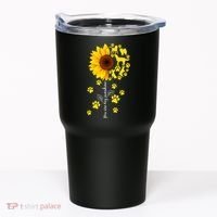 Cute You Are My Sunshine Sunflower Dogs Tumbler thumb 0