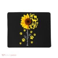 Cute You Are My Sunshine Sunflower Dogs Mousepad thumb 0