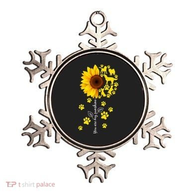 Cute You Are My Sunshine Sunflower Dogs Ornament