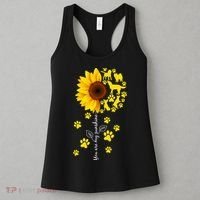 Cute You Are My Sunshine Sunflower Dogs Women's Tank Top thumb 3