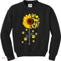 Cute You Are My Sunshine Sunflower Dogs Kids Sweatshirt thumb 0