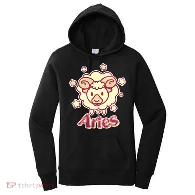 Cute Zodiac Aries Ram Women's Hoodie