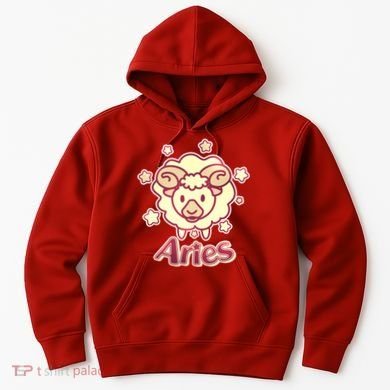Cute Zodiac Aries Ram Hoodie