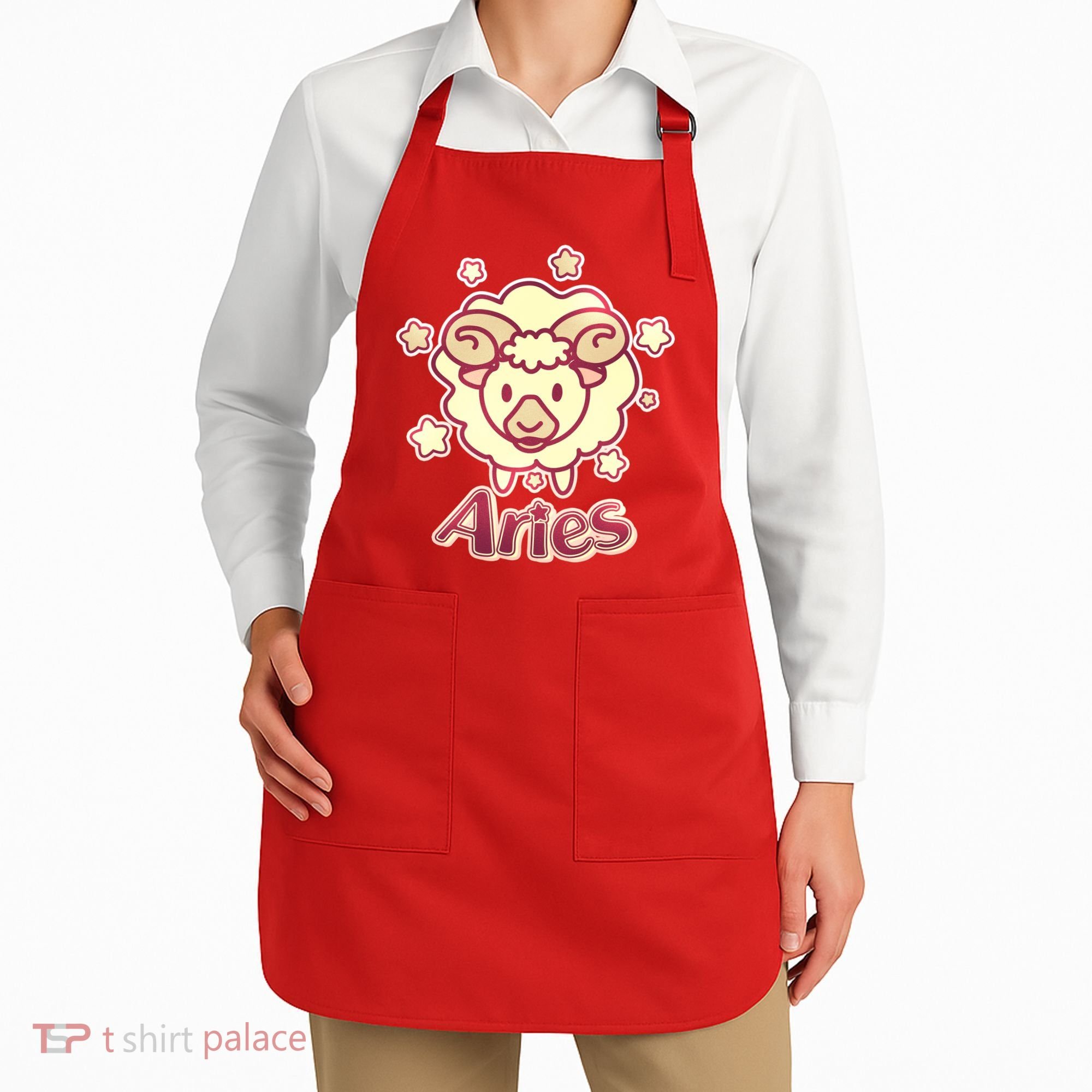 Cute Zodiac Aries Ram Apron