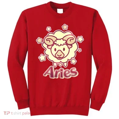 Cute Zodiac Aries Ram Sweatshirt