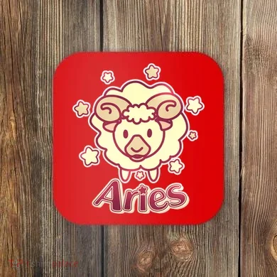 Cute Zodiac Aries Ram Coaster