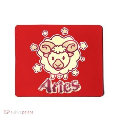 Cute Zodiac Aries Ram Mousepad