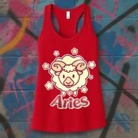 Cute Zodiac Aries Ram Women's Tank Top thumb 3