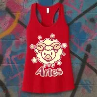 Cute Zodiac Aries Ram Women's Tank Top thumb 3
