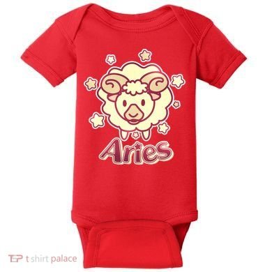 Cute Zodiac Aries Ram Baby Bodysuit